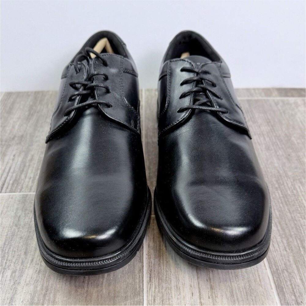 Rockport Robinsyn WP PT Black Derby Dress Shoes Slip Resistant 9.5W